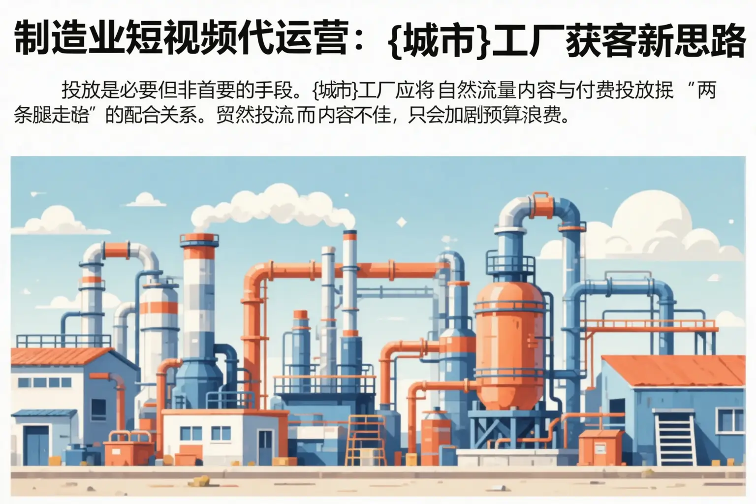 制造业短视频代运营：西昌工厂获客新思路